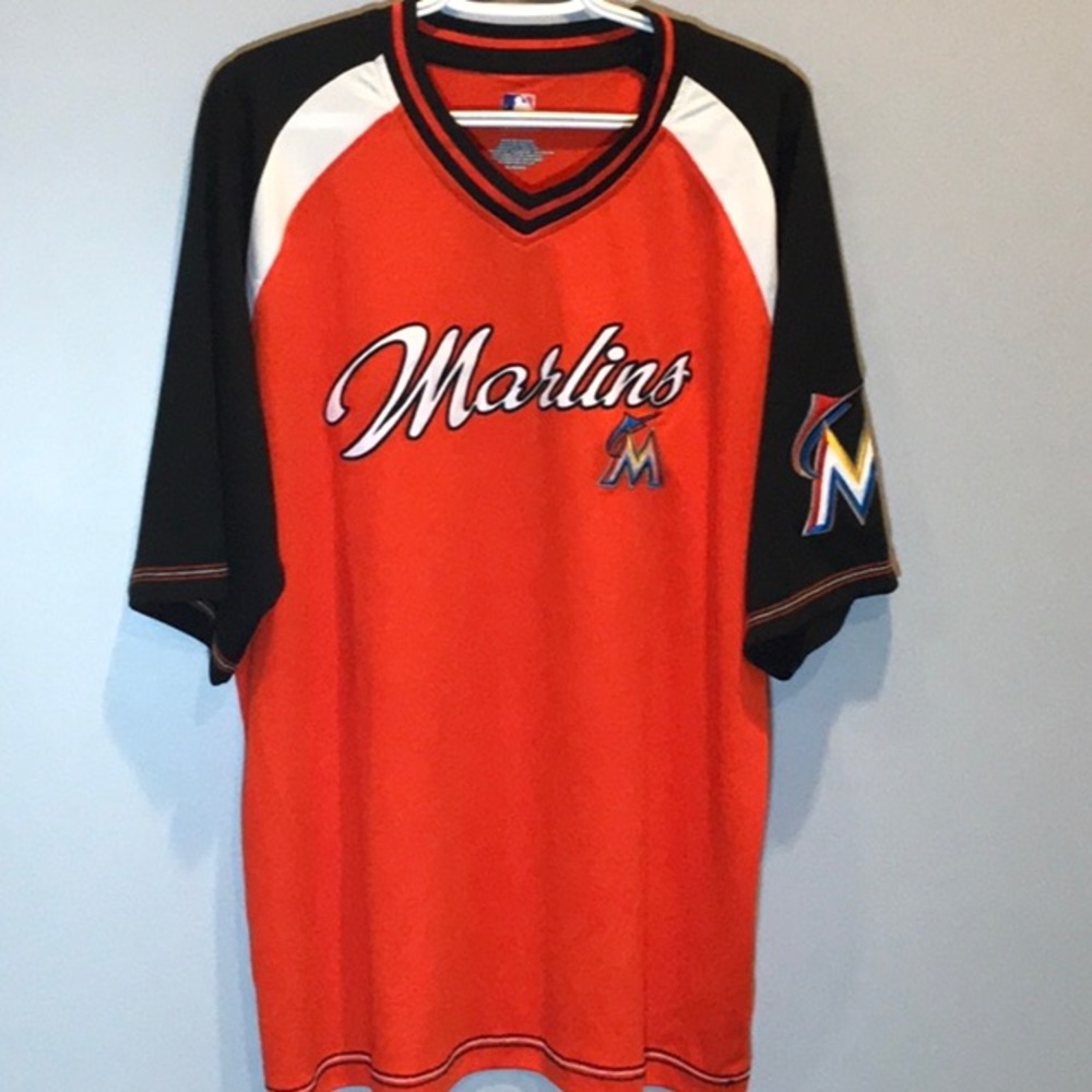 Florida marlins MLB pullover V-neck Jersey